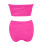 Women's Bandeau Bikini Set Strapless High-Waisted Two-Piece 5