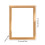 Rustic Wood Photo Frame Beige Grain 7x5 3