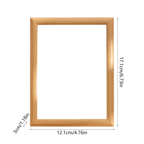 Rustic Wood Photo Frame Beige Grain 7x5 2