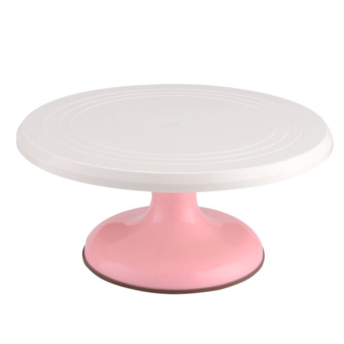 Rotating Cake Stand Pink 27.5x27.5x10cm 3-Pack 1