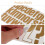 Alphabet Stickers Set 4 Pieces Golden Mailbox Numbers 7