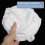 Rechthoekige wasmand van wit polyester (1 stuk) 2