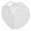 Rechthoekige wasmand van wit polyester (1 stuk) 4