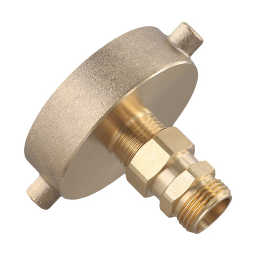 Hydrantenschlauchadapter Messing 2-1/2 NST/NH Innengewinde auf 3/4 1