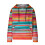 Women's Waffle Knit Hoodie Rainbow Drawstring Long Sleeve 4