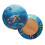 Housse de coussin de chaise Hibiscus Tortue en polyester 2 pièces 2