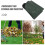 Lawn Debris Tarp Handle Folding Umbrella Green 8