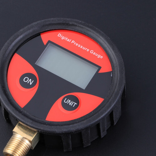 Tire Air Pressure Gauge Copper Digital 1 Pack 2