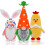 Virenlux Easter Gnomes and Bunny Plush Ornaments 5