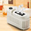 Compact countertop ice maker machine white 5