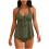 Dam Tankini Baddräkt Vadderad Bralette Halter Backless 2