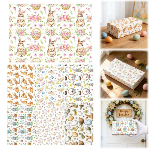 Valentinsdagsgavepapir Røde Pink Sorte Hjerter 70x50 1