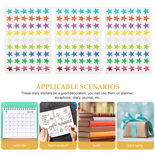 Star Stickers Removable 50 Sheets 1