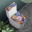 Boho Mandala Blumen-WC-Deckel- und Spülkasten-Set oval 2
