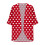 Women's Polka Dot Cardigan Three-Quarter Sleeve 6