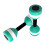 Water Dumbbells for Pool Exercise Deep Green 2 Pack 5