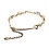 Copper Zircon Anklet for Women Adjustable 6g 6