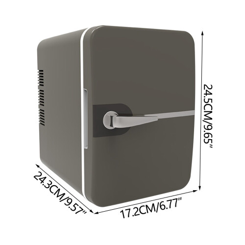 Compact Portable Mini Fridge 6 L Gray 2