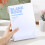 Pearl White B5 Grid Journal with Page Markers and Date 6