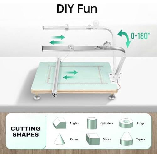 Hot Wire Foam Cutter Table 72W Stepless Voltage Control 1