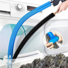 Kit de 4 Piezas para Limpiar Conductos de Ventilación de Secadora, Compatible con Todas las Aspiradoras, Cepillo para Pelusas y Manguera de