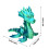 Mini Sea Dragon 3D Printed Figurine Decor 1pc 3