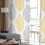 Sheer Curtains Grey Yellow Olive Leaf 52x63 Inch Light 4