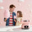 Brown Cotton Candy Machine 220V with EU UK Adapter 7