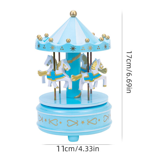 Carousel Music Box Classic Decor 4 Horse 1