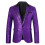 Ανδρικό αθλητικό παλτό σε γραμμή tailored fit με 3D sequin blazer 2