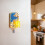 Yellow Crane Tower fridge magnet blue 3D lucky design 4