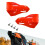 Motorcycle Hand Guards Orange Universal Fit 7