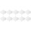 Ibasenice Reusable Cloth Sanitary Pads White 10pcs 3