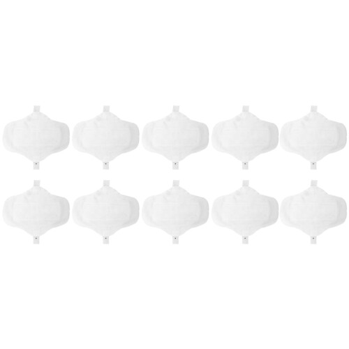 Ibasenice Reusable Cloth Sanitary Pads White 10pcs 2