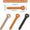 Cowhide Leather Zipper Pullers 30 pcs 3 Colors 2