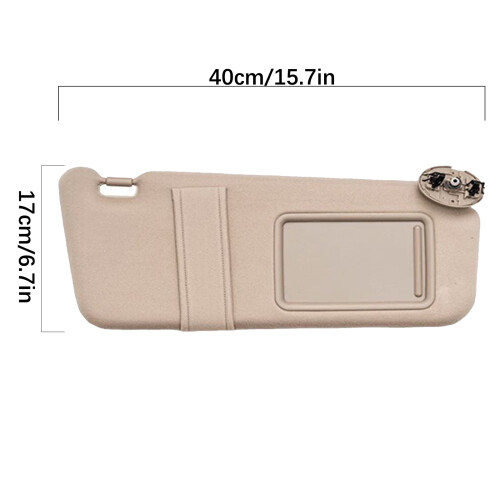 Toyota Camry 2007–2011 Sun Visor with Mirror (Beige, Left) 1