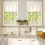 Lemon Moroccan Plaid Kitchen Curtain Set 3-Piece 4