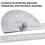 Round Head Protractor with Swing Arm 1 Piece 2