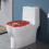 Toilettendeckelbezug mit Schneeflockenmuster, waschbar 3