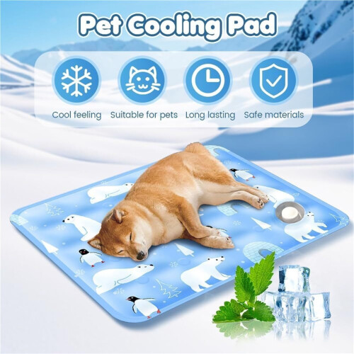 Tapete refrescante reversível e grosso para cães grandes. 1