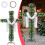 Pre-Lit Artificial Pine Christmas Cross Tree 4.9 ft White 5