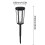 Solcellsdriven LED-utomhusbelysning IP65 Vattentät 1,2 V AA-batteri 3