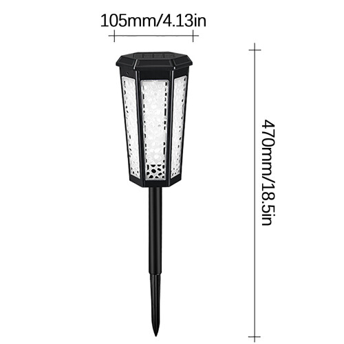 Solcellsdriven LED-utomhusbelysning IP65 Vattentät 1,2 V AA-batteri 2