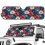 Boho Hibiscus Windshield Sun Shade for Jeep Wrangler JL and 2