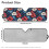 Boho Hibiscus Windshield Sun Shade for Jeep Wrangler JL and 7