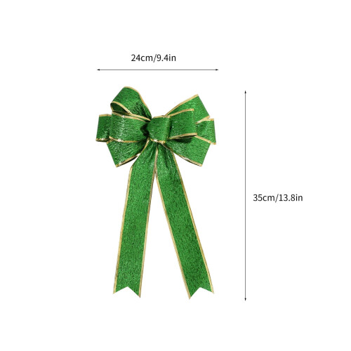 St. Patrick's Day Bow Green Lucky Clover Ribbon 5cm 2pcs 1