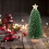 Miniature Needle Christmas Tree with Wooden Base Green 7