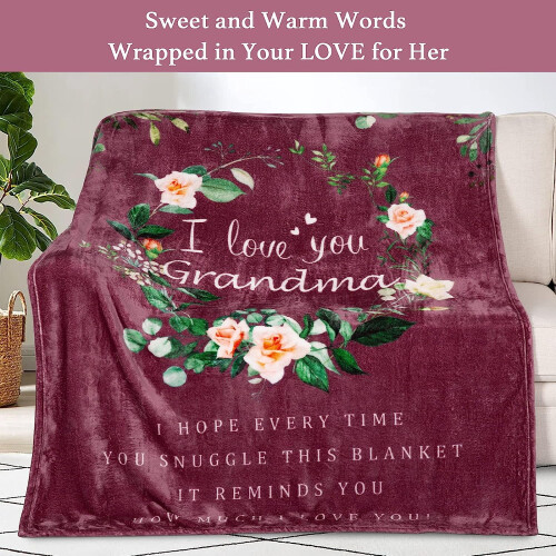 Plaid doux bordeaux 40x50 pouces 1