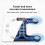 Smart Body Composition Scale with Bluetooth, White, 500 lbs 5