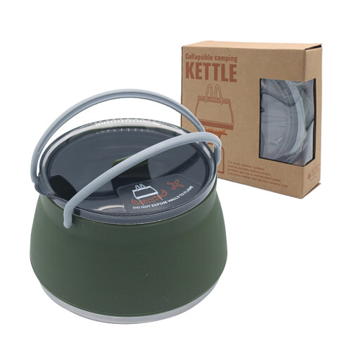 Silicone Camping Pot Portable Foldable 1L 1